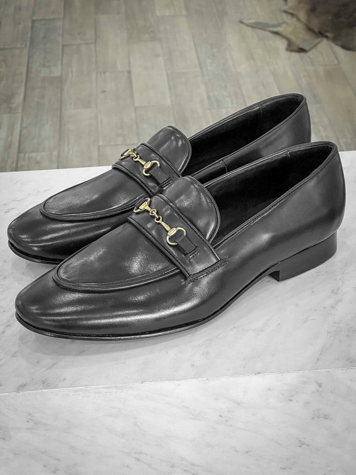 BLACK HORSEBIT LOAFER