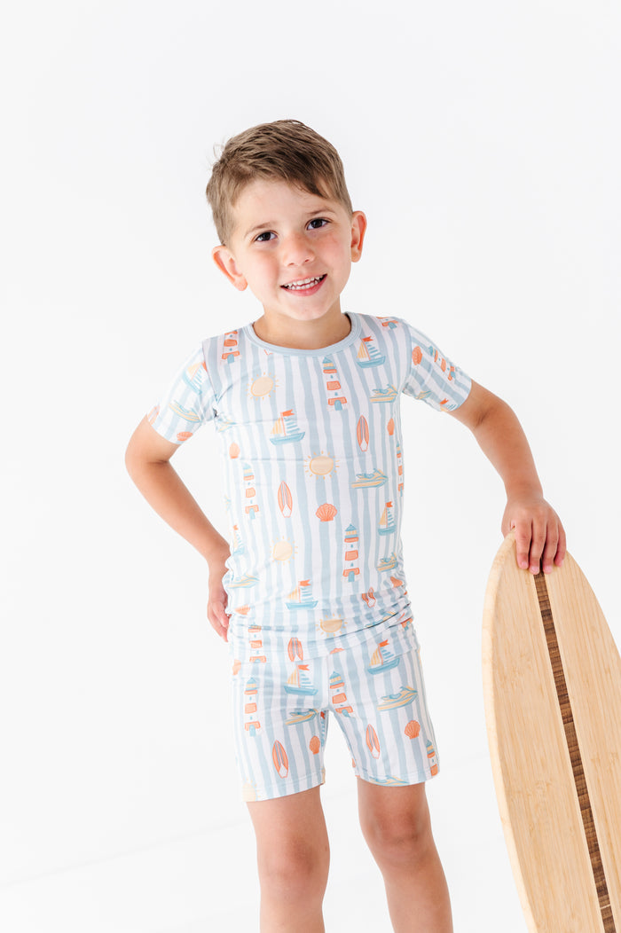 Boardwalk Buddies Blue Pajamas
