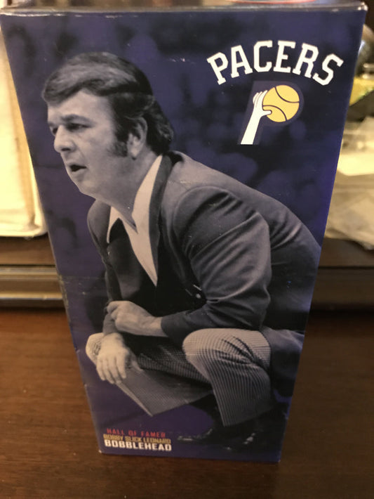 Bobby "Slick" Leonard Indiana Pacers SGA Bobblehead, New in Box! - Vintage Indy Sports