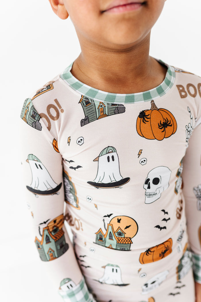 Matching Halloween PJs in breathable bamboo for kids