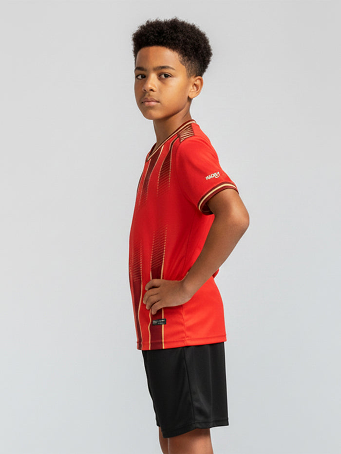 Boys AirDrift Red Stripe Detailed Tee