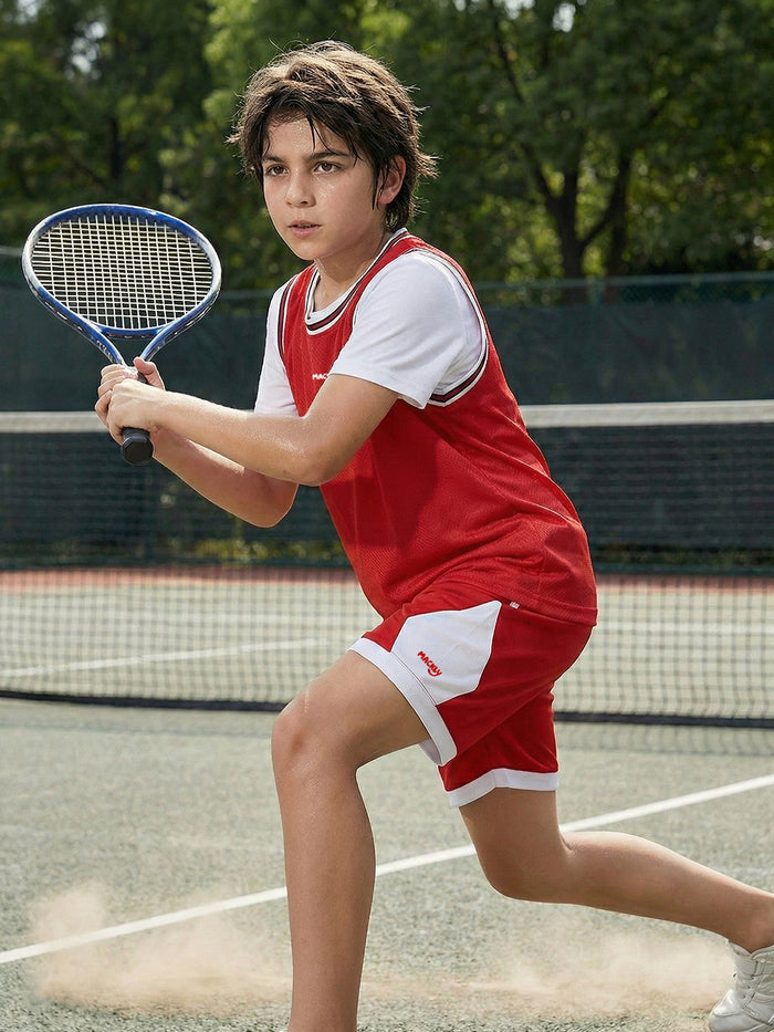 Boys AirDrift Red Stripe Shorts