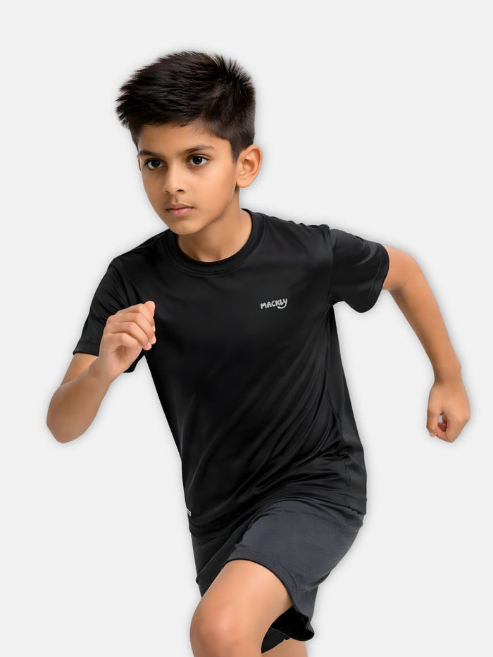 Boys AirDrift Sports T-Shirt - Black