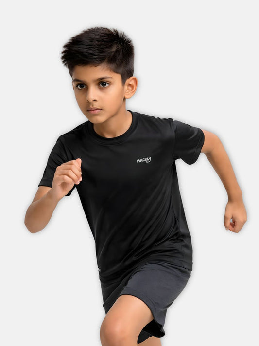 Boys AirDrift Sports T-Shirt - Black