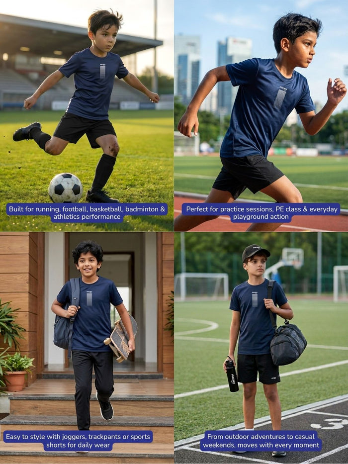 Boys AirDrift Sports T-Shirt - Navy