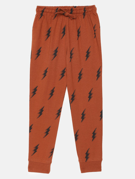 Boys AOP Printed Cotton Pants