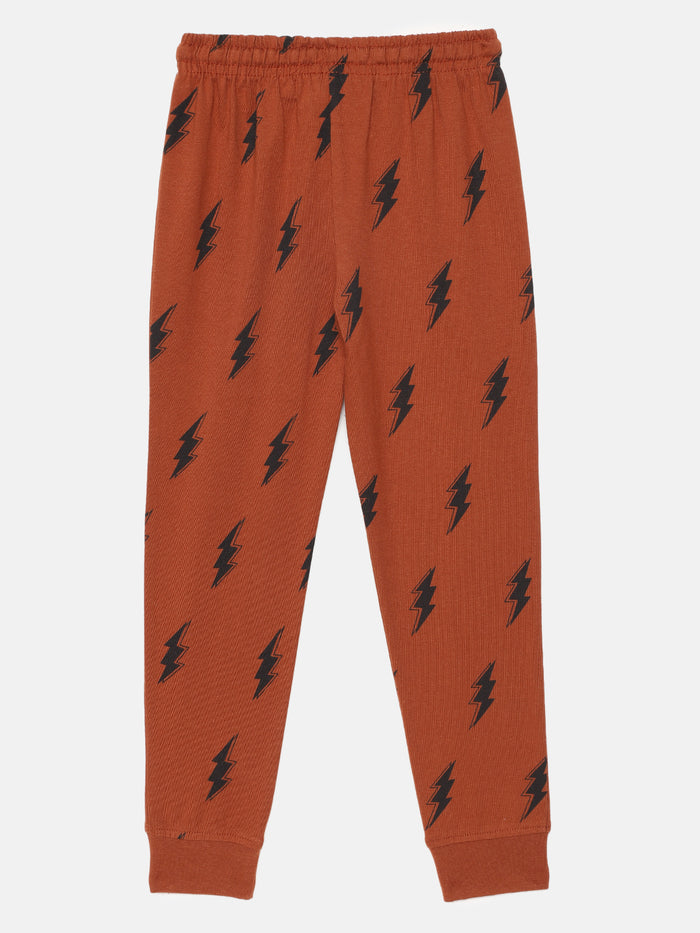 Boys AOP Printed Cotton Pants