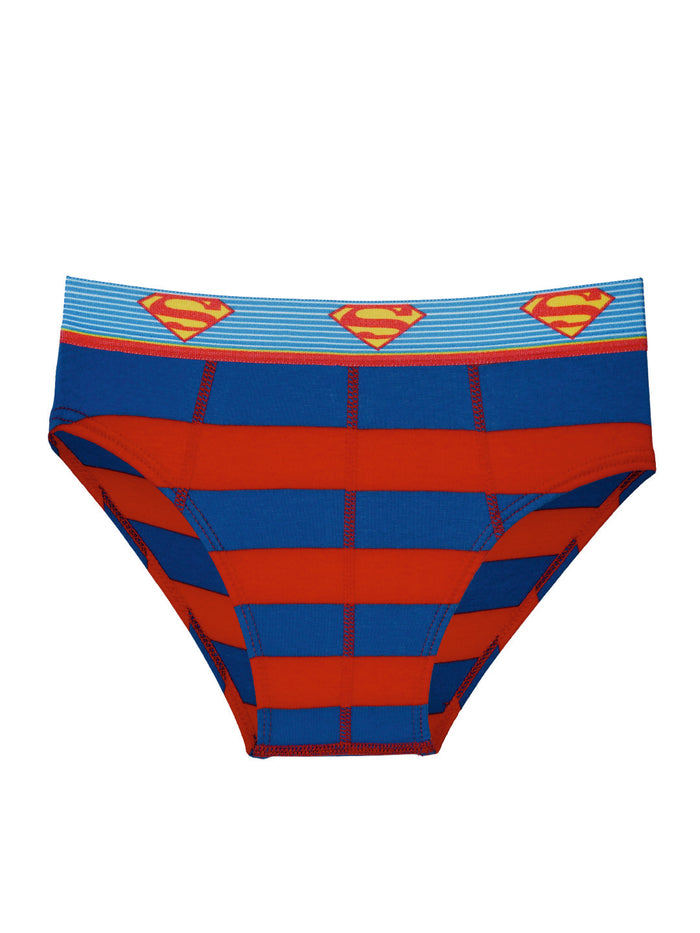 Boys' Batman Striped Briefs (Pack of 6) – Cotton Lycra with Logo Waistband | JR-81