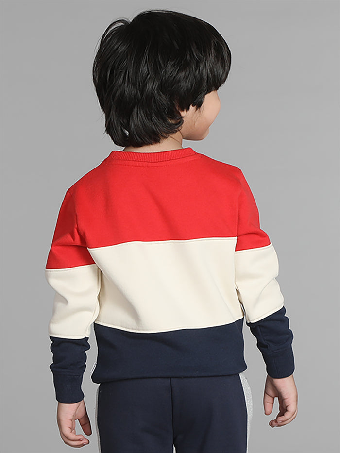 Boys Colorblocked Cut and Sew Sweatshirt