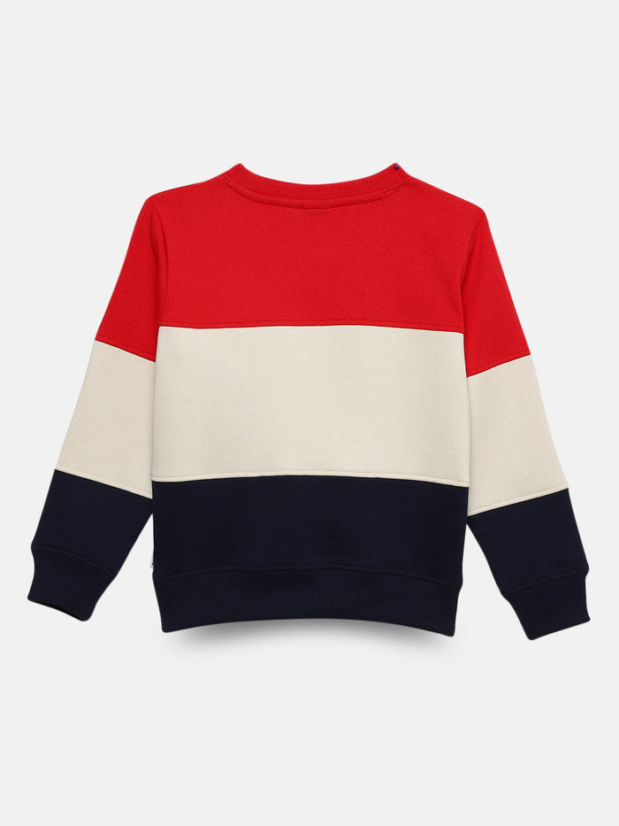 Boys Colorblocked Cut and Sew Sweatshirt