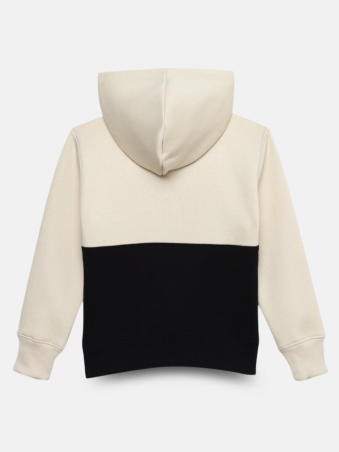 Boys Cut and Sew Printed Pocket Hoodie
