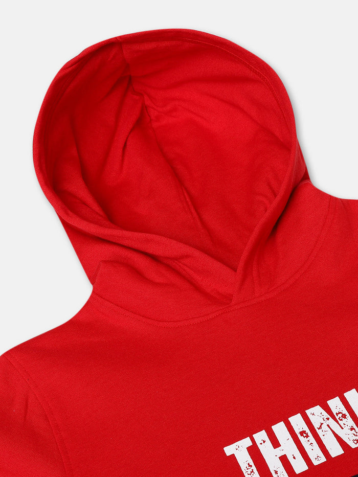 Boys Cut and Sew Printed Pocket Hoodie