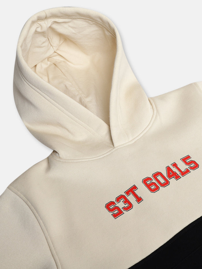 Boys Cut and Sew Printed Pocket Hoodie