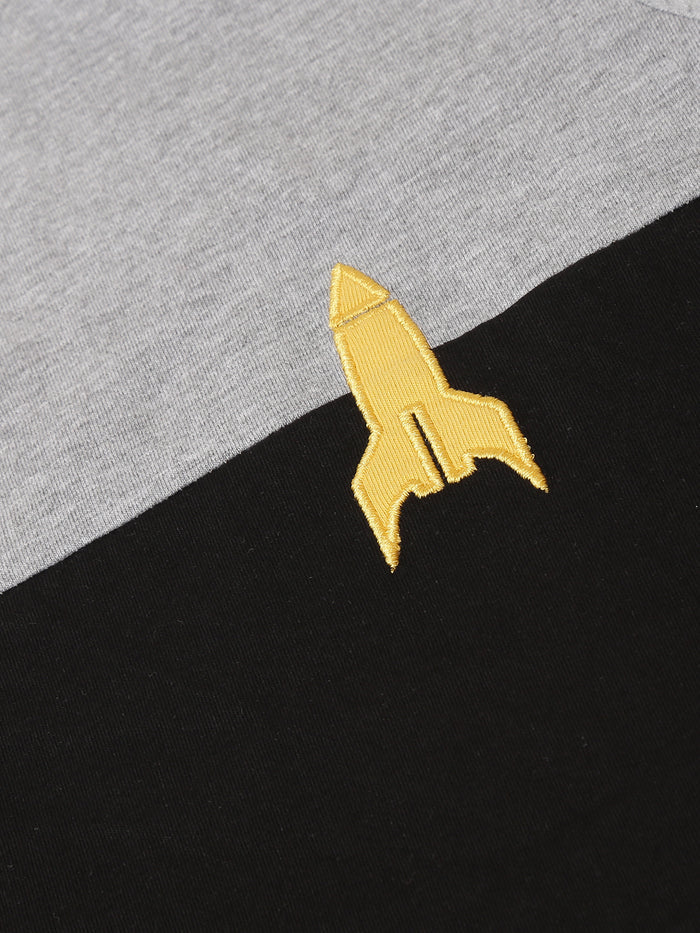 Boys Cut & Sew Embroidered T-Shirt