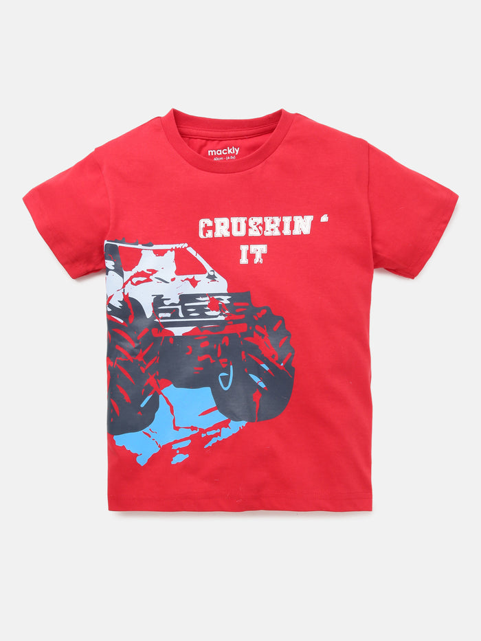 Boys Printed Cotton T-Shirt
