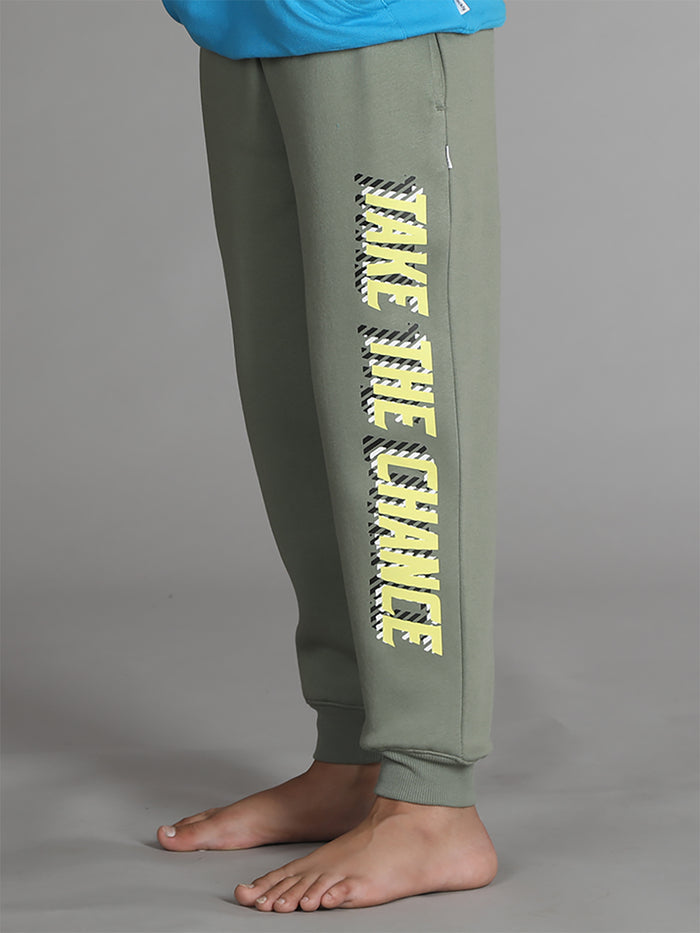 Boys Printed Joggers with Pocket