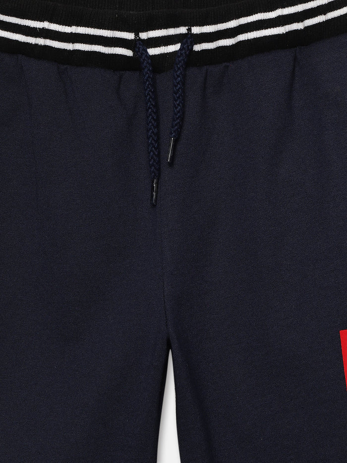 Boys Printed Joggers with Pocket