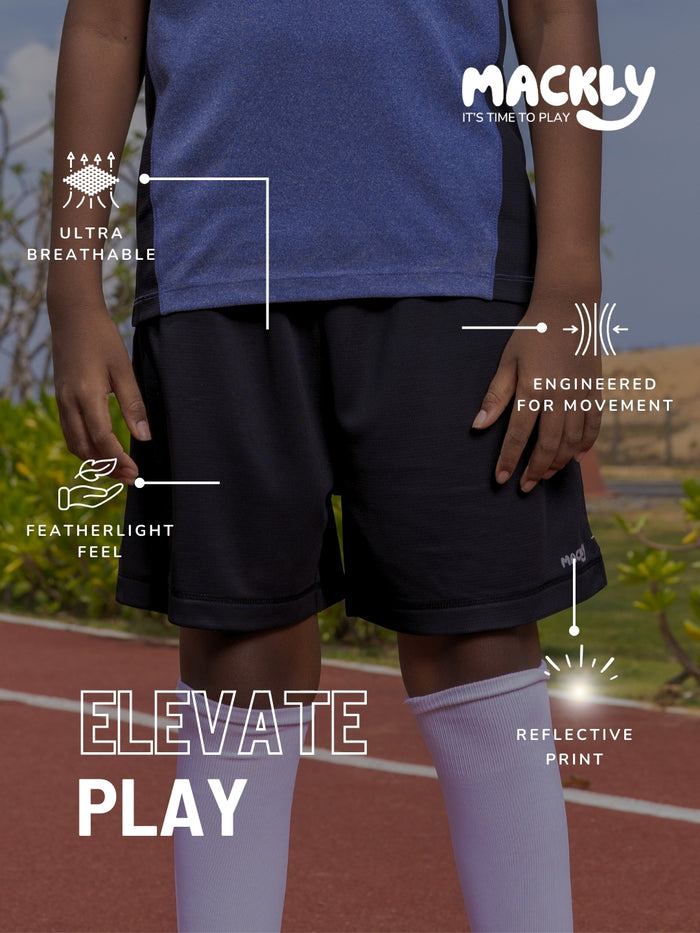 BOYS SPORTS SHORTS – JET BLACK
