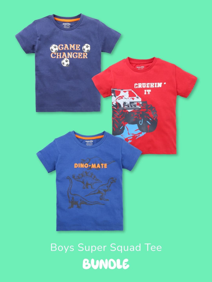 Boys Super Squad Tee Pack – Pack of 3