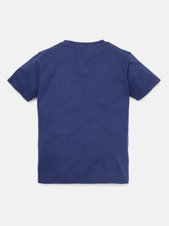 Boys Tiger Printed Cotton T-Shirt
