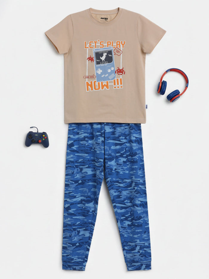 BOYS TOP & PYJAMA SET - GAMER ZONE