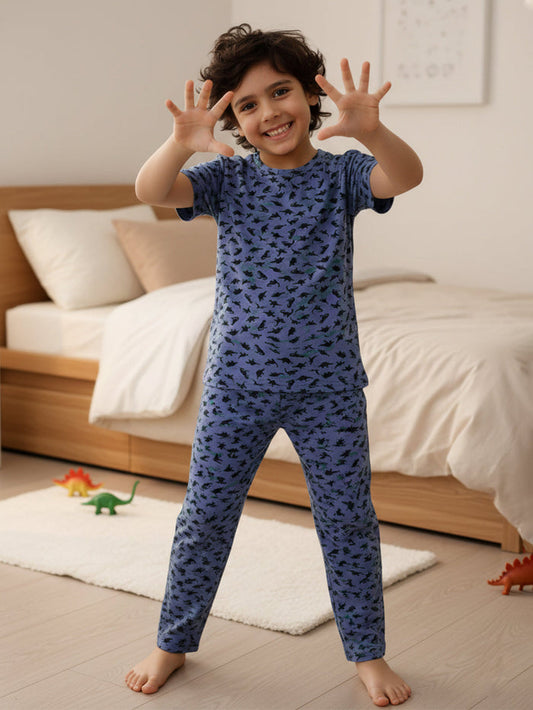 BOYS TOP & PYJAMA SET - JURASSIC DREAMS