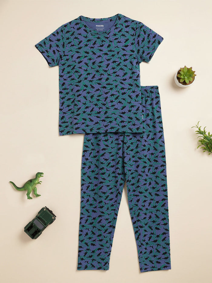 BOYS TOP & PYJAMA SET - JURASSIC DREAMS