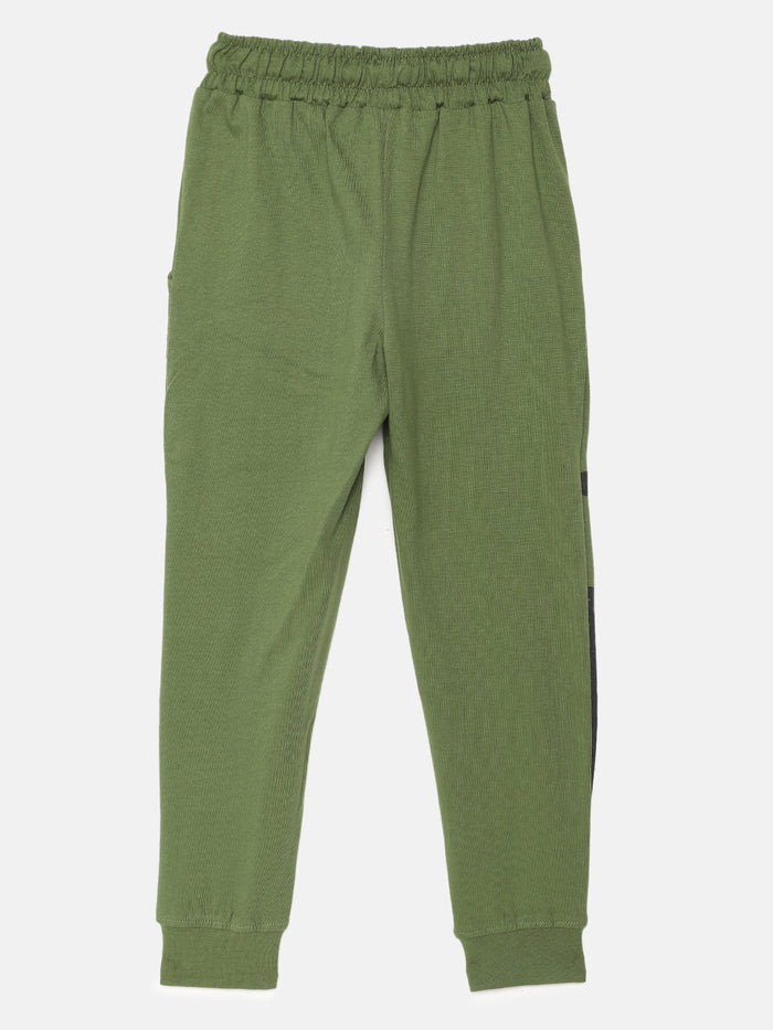 Boys Typo Printed Cotton Pants
