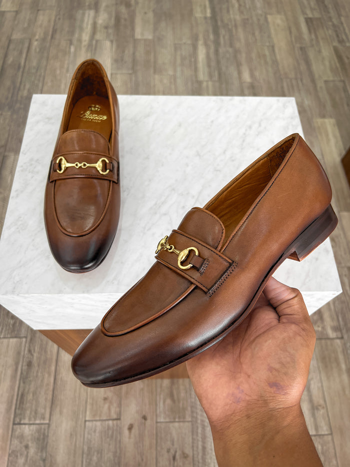 BROWN HORSEBIT LOAFER