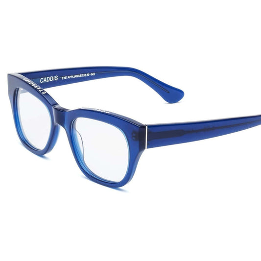Caddis – Miklos Blue Light + Reading Glasses in Polished Minor Blues