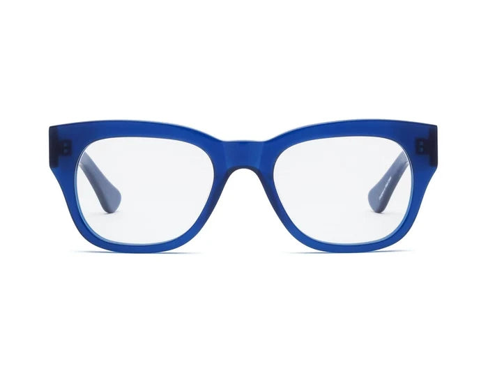 Caddis – Miklos Blue Light + Reading Glasses in Polished Minor Blues
