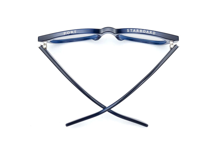 Caddis – Miklos Blue Light + Reading Glasses in Polished Minor Blues