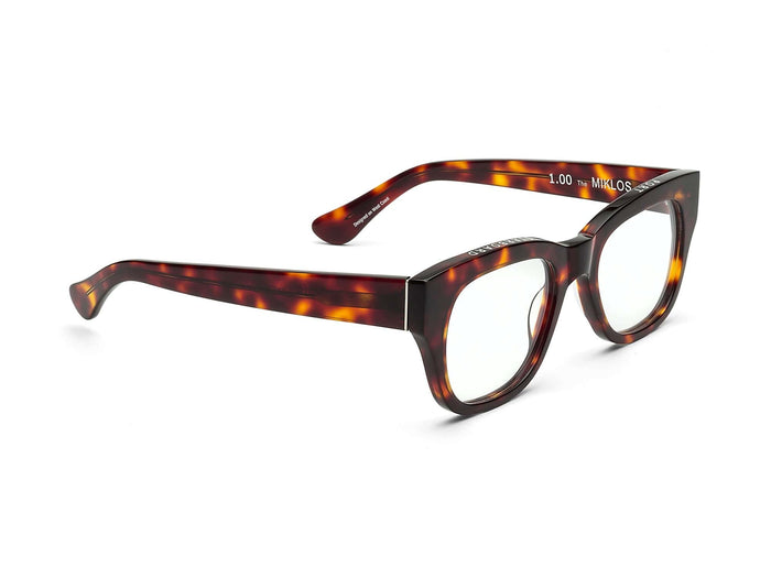 Caddis – Miklos Blue Light + Reading Glasses in Polished Turtle