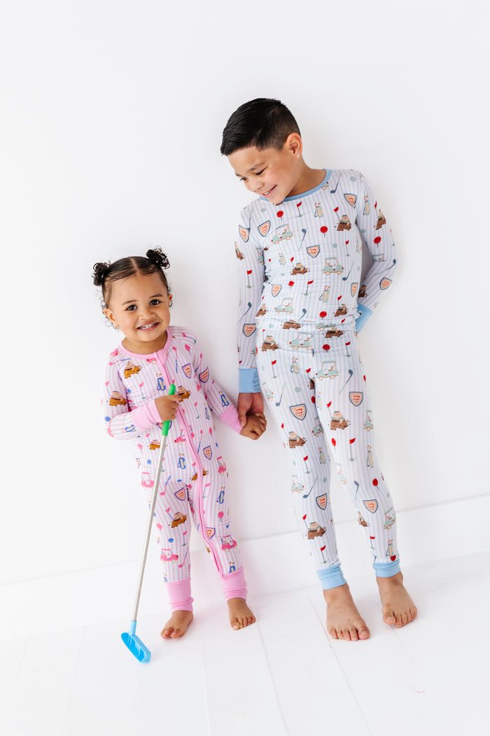 Caddy Convertible Footies- Pink