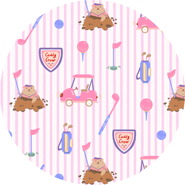 Caddy Convertible Footies- Pink