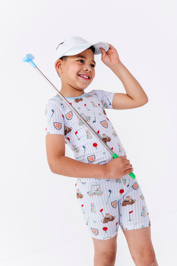 Caddy Crew Shorts Pajamas - Blue