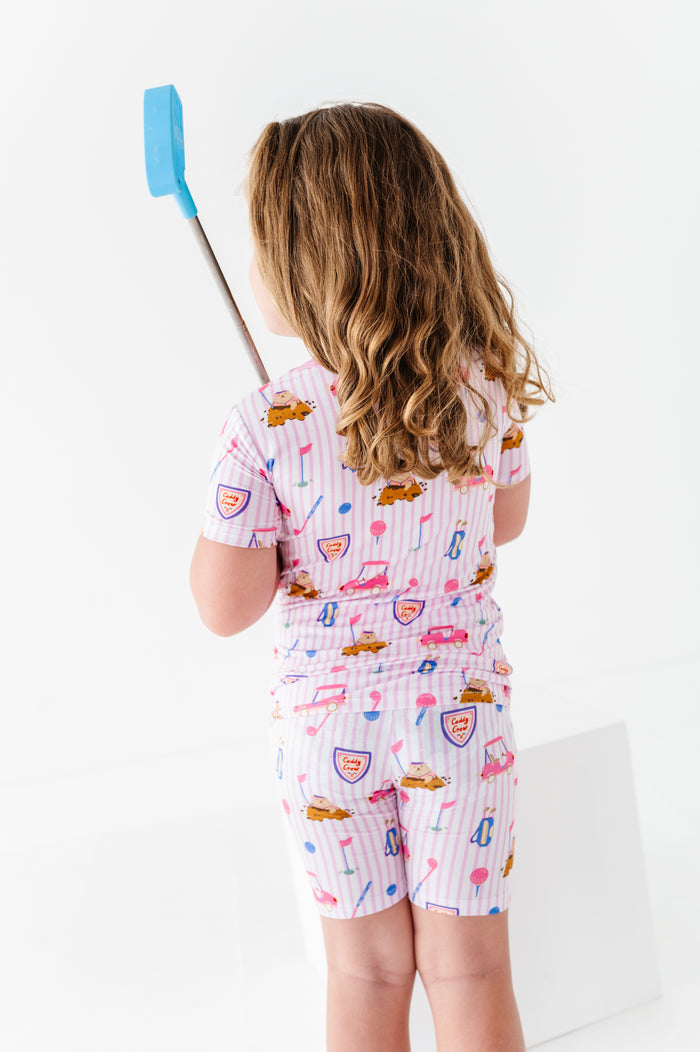 Caddy Crew Shorts Pajamas - Pink