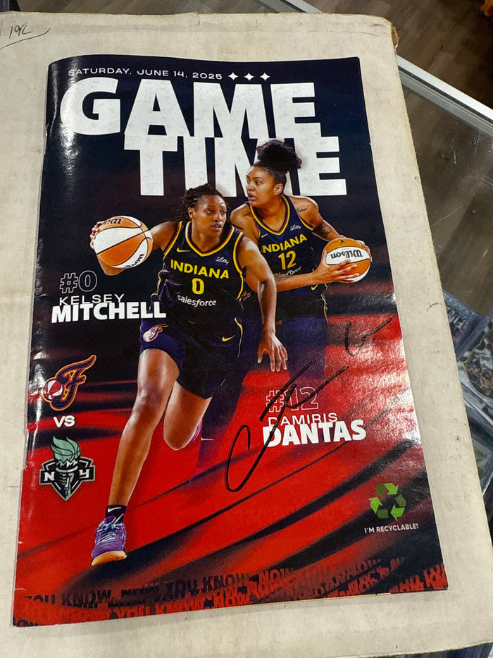 Caitlin Clark Autographed Indiana Fever Game Time Program