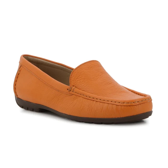 Catarina Casual Flats Orange Leather