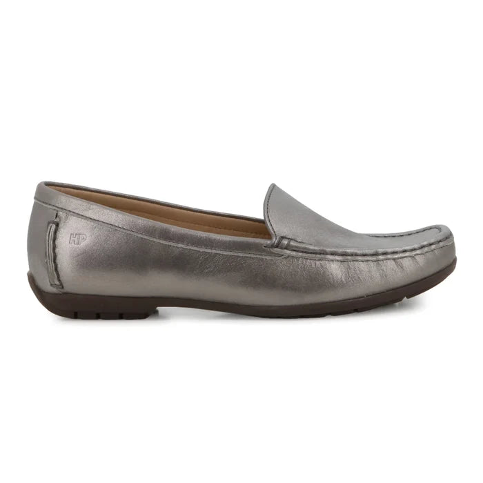 Catarina Casual Flats Pewter Metallic