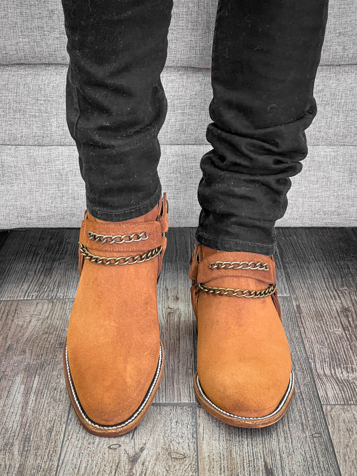 CHESTNUT ANKLE BOOTS