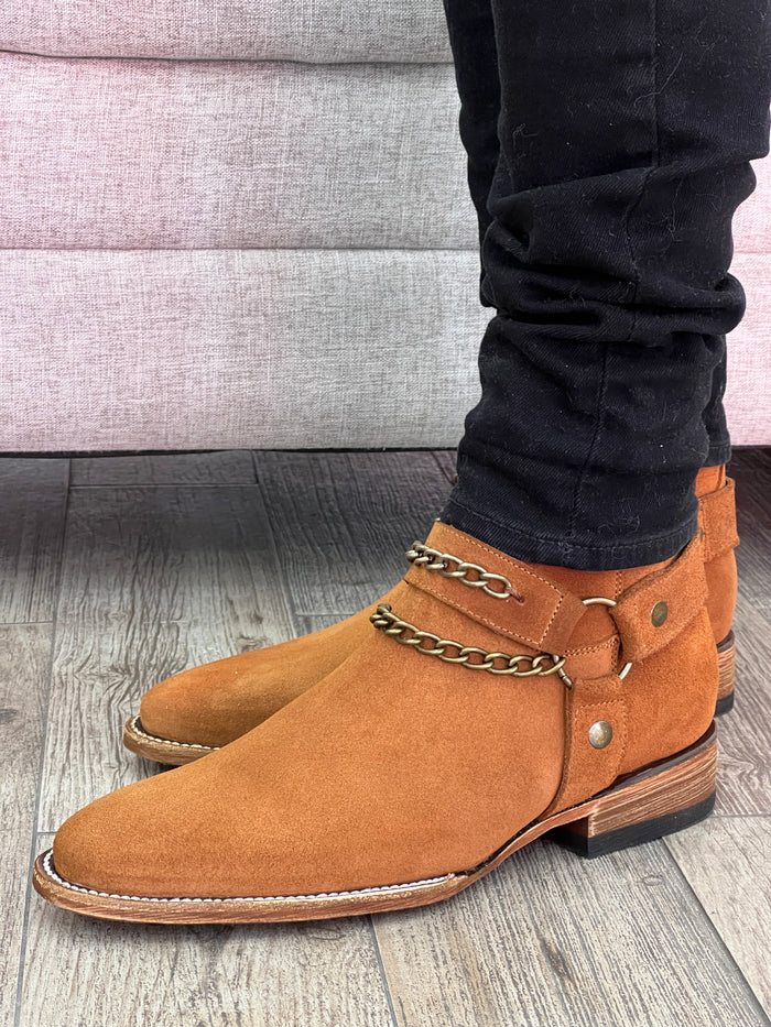 CHESTNUT ANKLE BOOTS