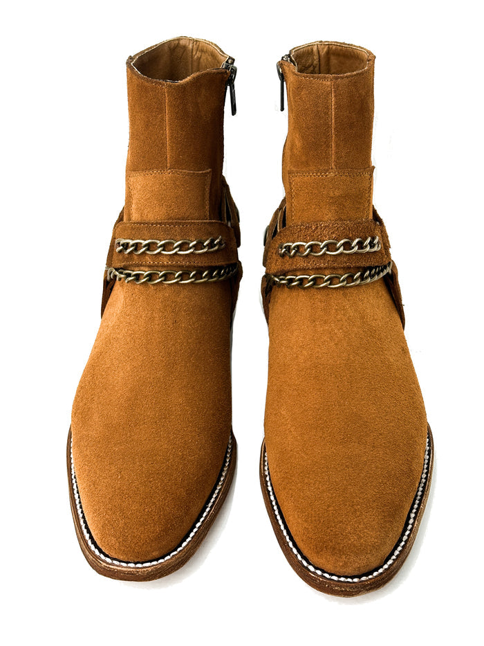 CHESTNUT ANKLE BOOTS
