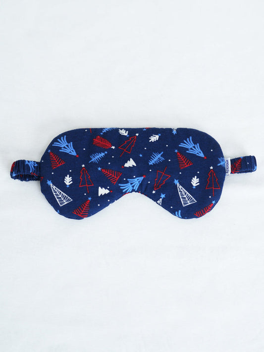 CHRISTMAS BLUE AOP EYEMASK