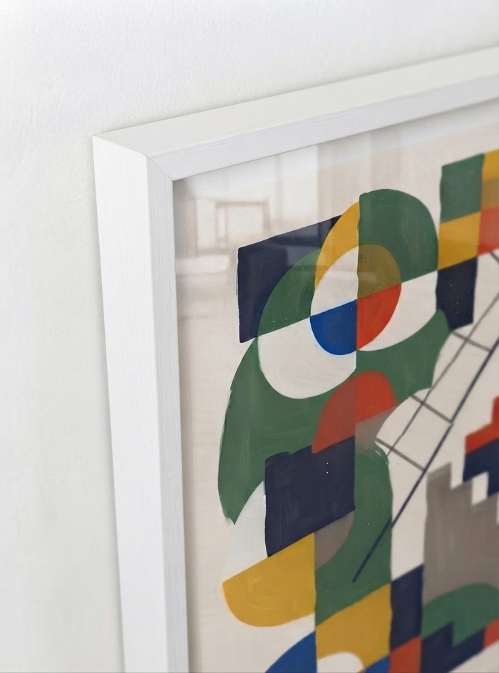 21x29.7 cm / 8x12" Framed | White Frame
