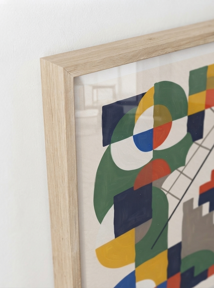 21x29.7 cm / 8x12" Framed | Oak Frame