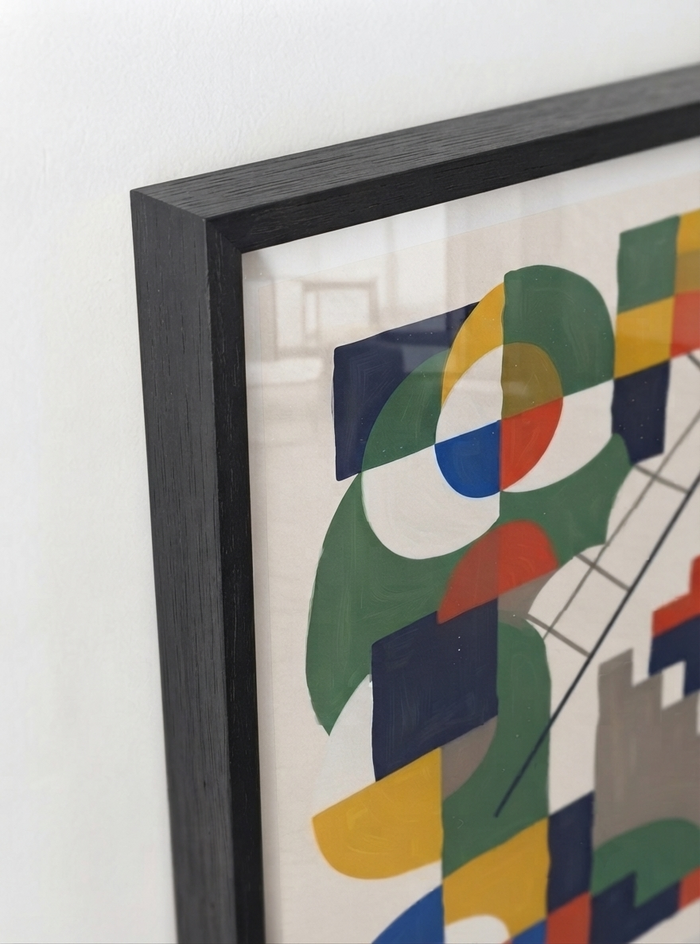 21x29.7 cm / 8x12" Framed | Black Frame