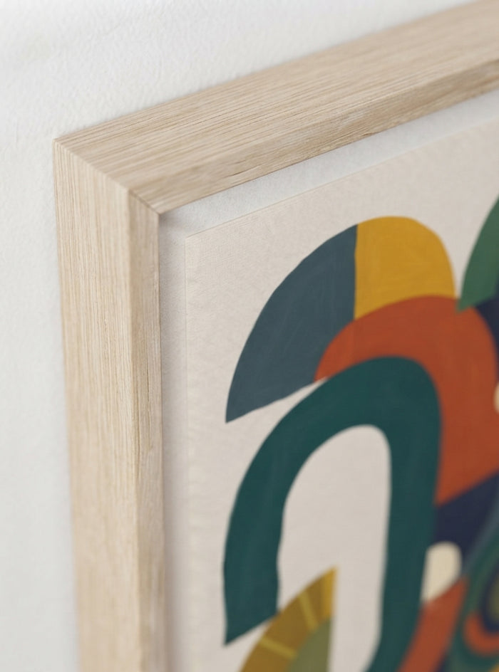 21x29.7 cm / 8x12" Framed | Oak Frame