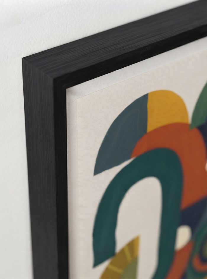 21x29.7 cm / 8x12" Framed | Black Frame