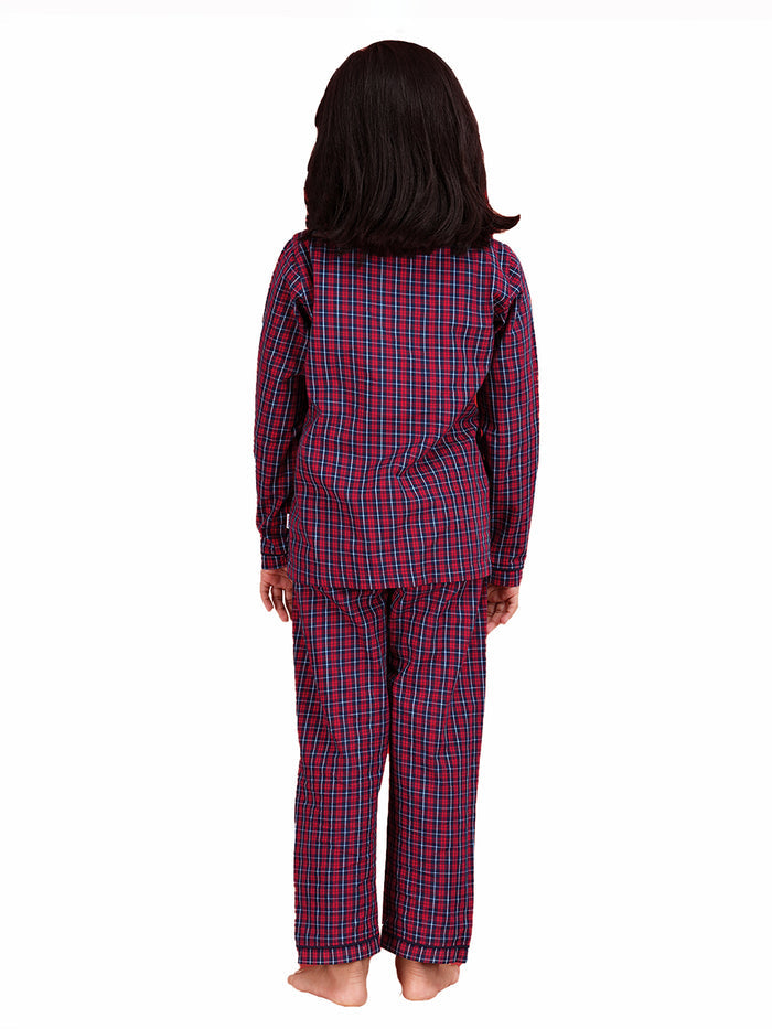CLASSIC RED CHECKED - KIDS PJ SET